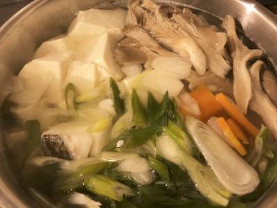 たらと豆腐の鍋