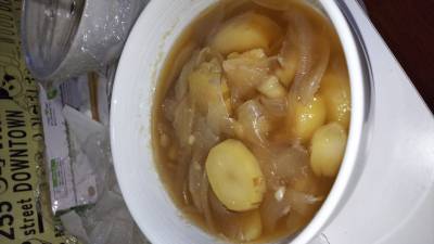 じゃがいもとたまねぎの薄甘煮