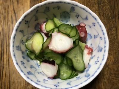 たこときゅうりの酢の物