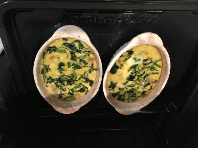 ほうれんそうの和風卵グラタン