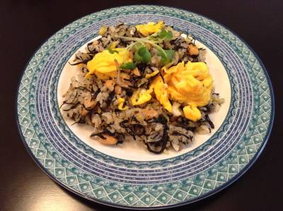 ひじきと大豆のチャーハン