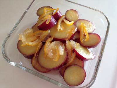 さつまいもの柚子ジャム煮