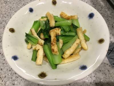 小松菜と油揚げのサッと煮びたし
