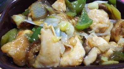 れんこんと鶏肉のピリ辛炒め