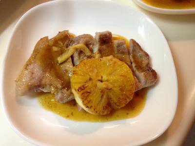 ポークソテー オレンジソース