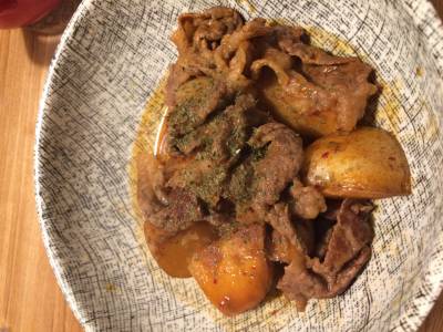 新じゃがのうま辛煮っころがし