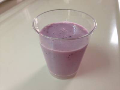 ブルーベリーのヨーグルトドリンク