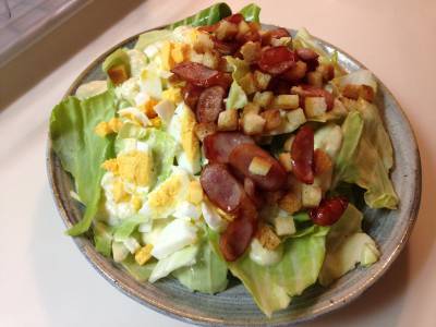 春キャベツのシーザーサラダ風