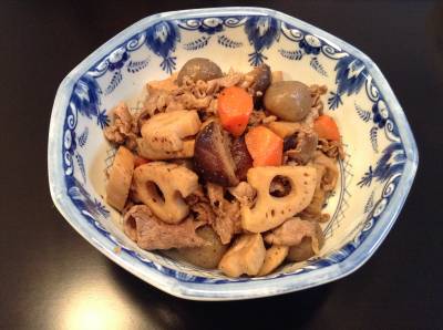 豚肉とれんこんの炒め煮