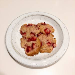 いちごの生クッキー