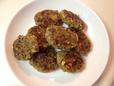 ご飯の洋風つくね焼き