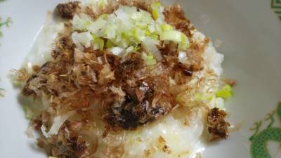 おかかチーズの簡単リゾット