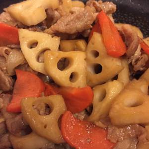 豚肉とれんこんの炒め煮
