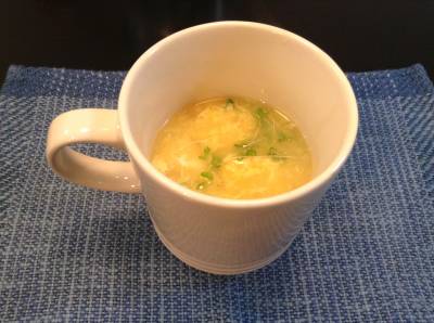 卵とコーンのスープ