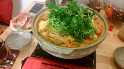 牛肉と豆腐のキムチなべ