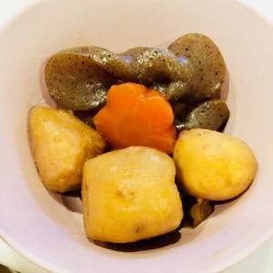 里芋とこんにゃくの土佐煮