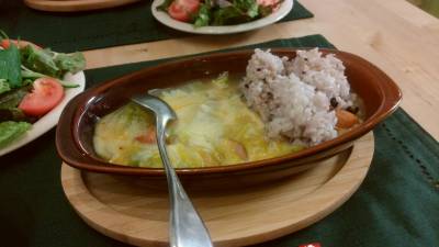 白菜のチーズ焼き