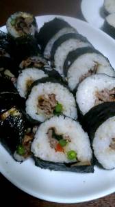 肉巻きのり巻き