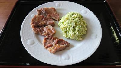 塩豚のソテー マッシュポテト添え