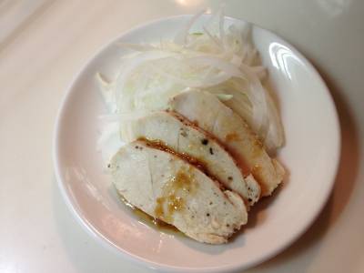 ヨーグルトサラダチキンの香味だれ