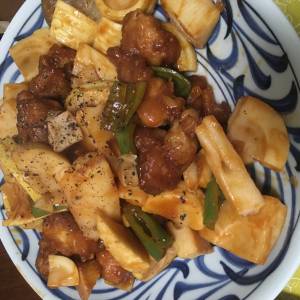 新たけのこの酢豚