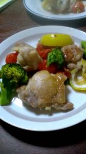 ブロッコリーと鶏肉の塩レモン蒸し