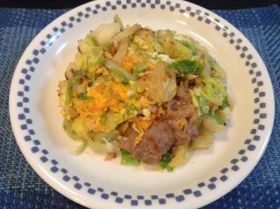 春キャベツの豚平焼き風