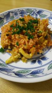 カレー風味のトマトライス