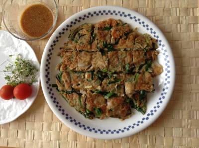 にらチヂミチーズもち明太入り