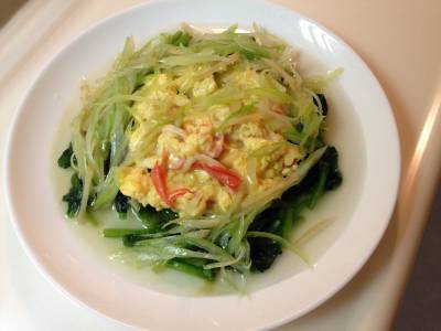 ほうれん草の卵あんかけ