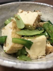 小松菜と厚揚げのナムル