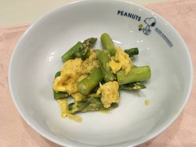 アスパラの卵炒め