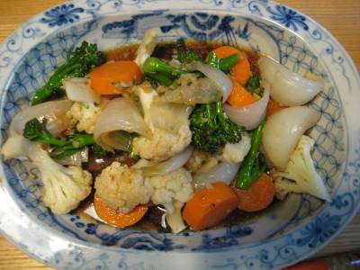 温野菜の中国風サラダ