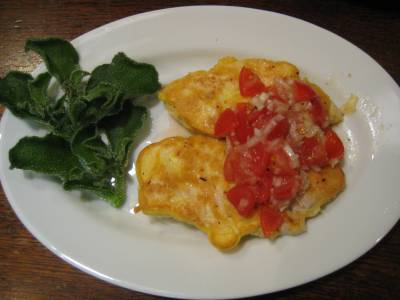 鶏ささ身のピカタ