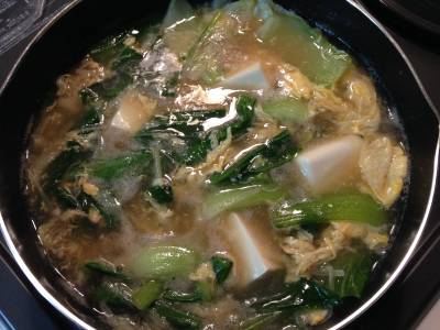 帆立てのトロトロ湯豆腐