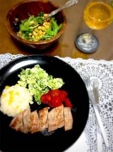 塩豚のソテー マッシュポテト添え