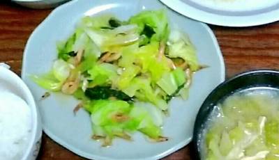 野菜と桜えびの酒蒸し