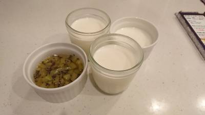 パンナコッタ キウイソース