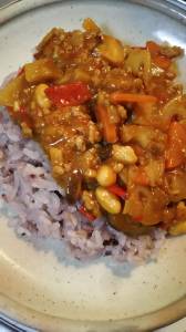 豆入りドライカレー