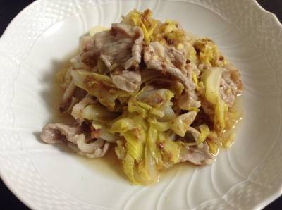 春キャベツと豚肉のおひたし