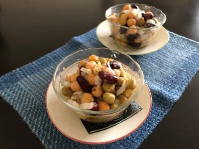豆の簡単サラダ