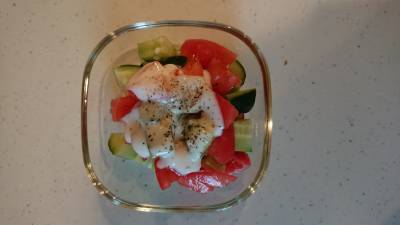 カラフルヨーグルトサラダ