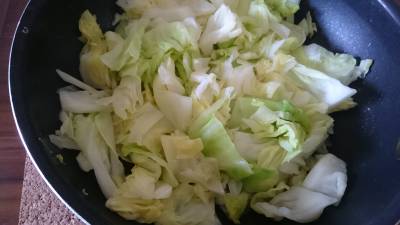 キャベツのザク切り蒸し