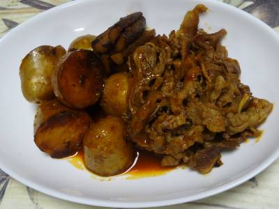 新じゃがのうま辛煮っころがし