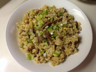 大根の葉のエコチャーハン