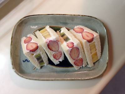 ヨーグルトクリームのフルーツサンド