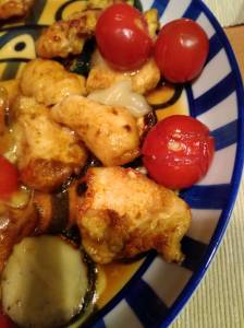 鶏とズッキーニのカレーじょうゆ