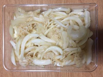 たまねぎと帆立て缶のサラダ