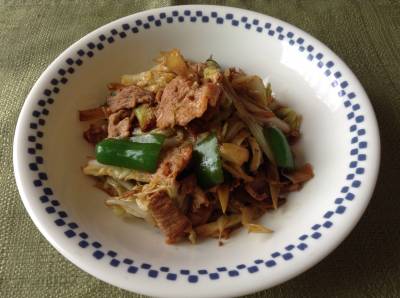 豚肉みそいため