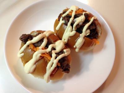 甘辛ビーフ＆にんじんのサンド